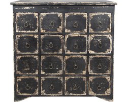Clayre & Eef Ladekast 96x40x94 cm Zwart Hout Kast
