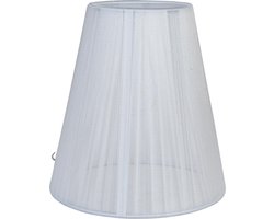 Clayre & Eef Lampenkap Ø 14x15 cm Wit Katoen