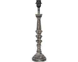 Clayre & Eef Lampenvoet Ø 12x51 cm Grijs Hout