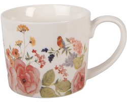 Clayre & Eef Mok 275 ml Wit Porselein