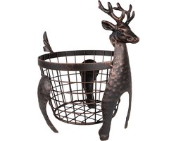 Clayre & Eef Opbergmand Rendier 30x23x30 cm Bruin IJzer