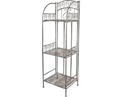 Clayre & Eef Opbergrek 34x29x112 cm Grijs IJzer