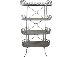 Clayre & Eef Opbergrek 91x36x168 cm Grijs IJzer