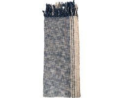 Clayre & Eef Plaid 125x150 cm Blauw Bruin Katoen