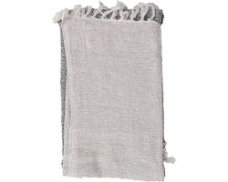 Clayre & Eef Plaid 125x150 cm Grijs Katoen