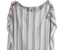 Clayre & Eef Plaid 125x150 cm Grijs Katoen Deken