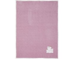 Clayre & Eef Plaid 130x160 cm Roze Polyester Rechthoek Katten Deken