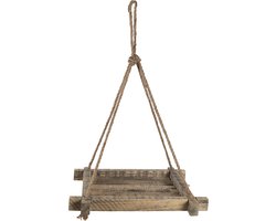 Clayre & Eef Plantenhanger 36x36 cm Bruin Hout
