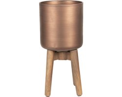 Clayre & Eef Plantenstandaard Ø 19x40 cm Bruin IJzer