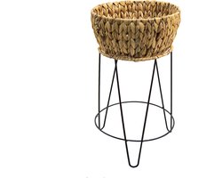 Clayre & Eef Plantenstandaard Ø 28x53 cm Bruin Zeegras