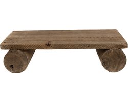 Clayre & Eef Plantentafeltje 25x12x8 cm Bruin Hout Rechthoek Plantenstandaard