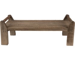 Clayre & Eef Plantentafeltje 40x17x14 cm Bruin Hout Rechthoek Plantenstandaard