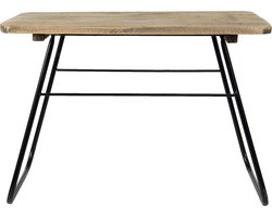 Clayre & Eef Plantentafeltje 46x26x33 cm Bruin Hout Metaal Rechthoek Plantenstandaard