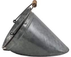 Clayre & Eef Planthouder 20x17x16 cm Grijs Bruin Metaal