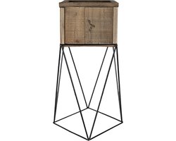 Clayre & Eef Planthouder 28x28x50 cm Bruin Hout