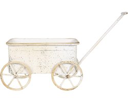 Clayre & Eef Planthouder 29x16x16 cm Wit IJzer