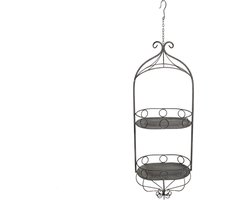 Clayre & Eef Planthouder 33x24x91/108 cm Grijs IJzer