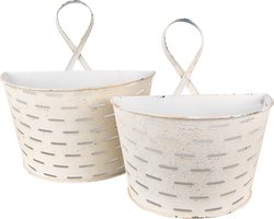 Clayre & Eef Planthouder Beige IJzer