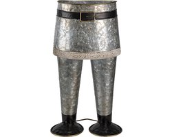 Clayre & Eef Planthouder Broek 22x15x40 cm Grijs IJzer