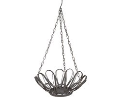 Clayre & Eef Planthouder Ø 37x58 cm Grijs Metaal