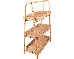 Clayre & Eef Rek 50x23x70 cm Bruin Rotan