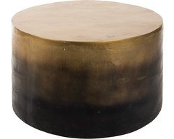 Clayre & Eef Salontafel Ø 60x40 cm Goudkleurig Aluminium Rond Bijzettafel