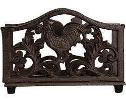 Clayre & Eef Servettenhouder 17x6x12 cm Bruin Metaal