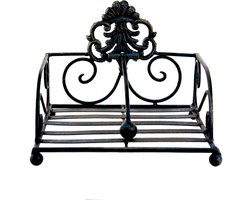 Clayre & Eef Servettenhouder 20x20x15 cm Bruin Ijzer Vierkant Servethouder