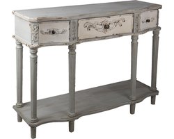 Clayre & Eef Sidetable 120x38x85 cm Grijs Hout