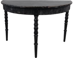 Clayre & Eef Sidetable 120x60x80 cm Zwart Hout Wandtafel