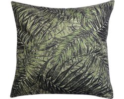 Clayre & Eef Sierkussen 43x43 cm Groen Synthetisch Bladeren
