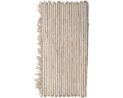 Clayre & Eef Sierkussen 45x45 cm Beige Bruin Katoen Vierkant Kussenhoes met Kussenvulling