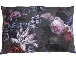 Clayre & Eef Sierkussen 60x40 cm Groen Synthetisch Bloemen