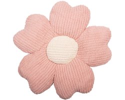 Clayre & Eef Sierkussen Bloem 45x45cm Roze Synthetisch