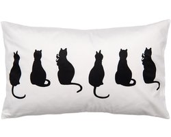 Clayre & Eef Sierkussen Wit Synthetisch Katten