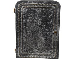 Clayre & Eef Sleutelkastje 23x10x30 cm Zwart Grijs Metaal