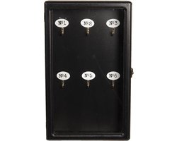 Clayre & Eef Sleutelkastje 24x7x38 cm Zwart Hout