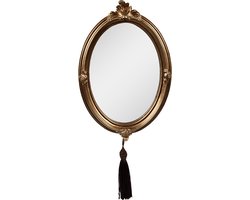 Clayre & Eef Spiegel 16x2x23 cm Goudkleurig Kunststof