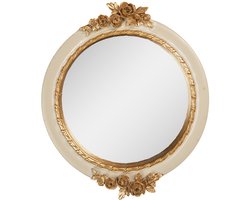 Clayre & Eef Spiegel 17x2x20 cm Beige Kunststof