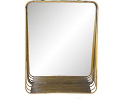 Clayre & Eef Spiegel 34x42 cm Koperkleurig Metaal