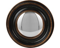 Clayre & Eef Spiegel Ø 23 cm Bruin Polyresin