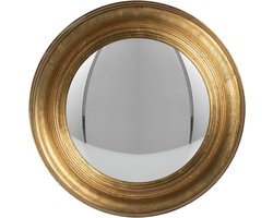 Clayre & Eef Spiegel Ø 34 cm Goudkleurig Hout