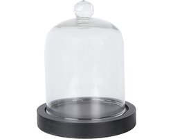 Clayre & Eef Stolp Ø 10x14 cm Zwart Hout