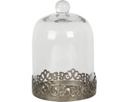 Clayre & Eef Stolp Ø 14x21 cm Zilverkleurig Metaal