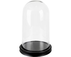 Clayre & Eef Stolp Ø 18x28 cm Zwart Glas