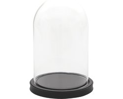 Clayre & Eef Stolp Zwart Glas