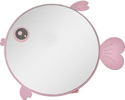 Clayre & Eef Tafelspiegel 21x20x4 Roze Metaal Vis