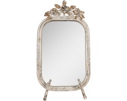 Clayre & Eef Tafelspiegel 25x6x48 cm Beige Metaal