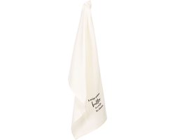 Clayre & Eef Theedoek 46x70 cm Beige Bruin Katoen Keukenhanddoek