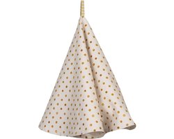 Clayre & Eef Theedoek Ø 80 cm Beige Geel Katoen Citroen